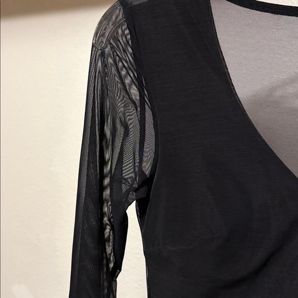 Shapellx Women’s Sz S Black Long Sleeve Dress Bodycon Shapewear Shelf Bra NWOT - Picture 4 of 8